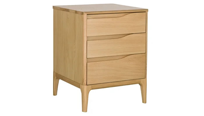 Ercol Rimini Bedroom 3 Drawer Bedside