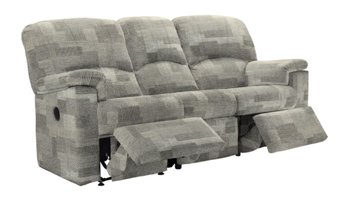 G Plan Chloe Fabric 3 Seater Power Double Recliner