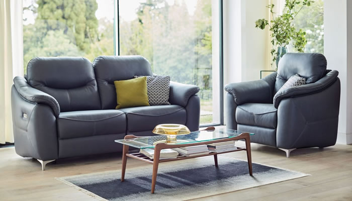 G Plan Jackson Leather 3 Seater Sofa