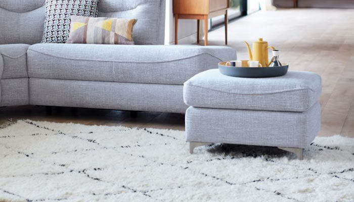 G Plan Jackson Leather Storage Footstool