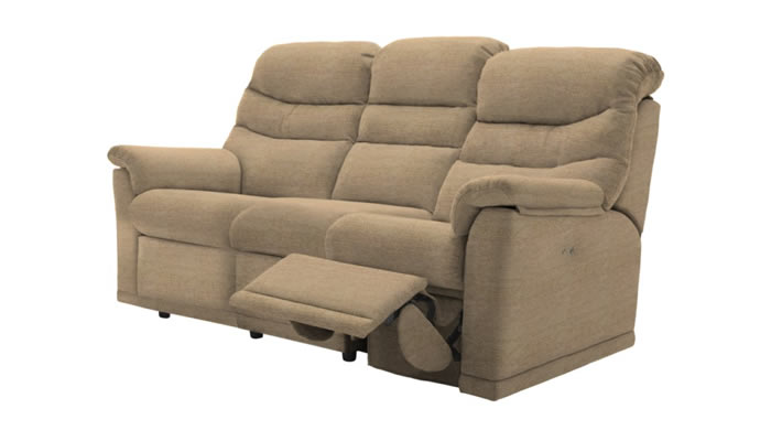 G Plan Malvern Fabric 3 Seater Sofa 3 Cushions Manual Single Recliner