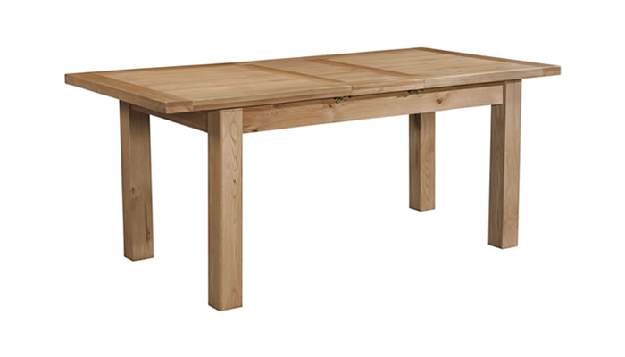 Signature Collection Dorridge Light Oak Dining Table With 1 Extension 120-153 X 80