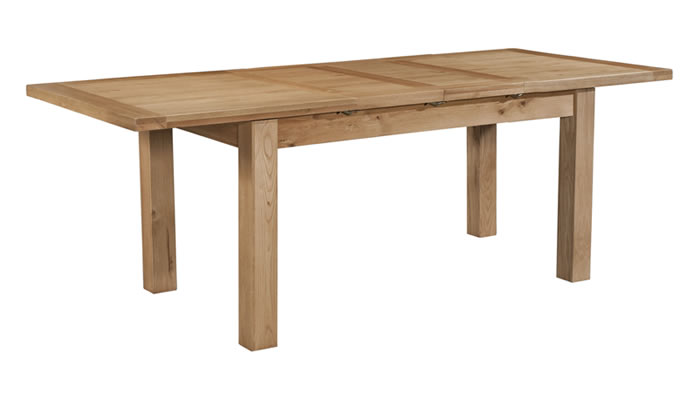 Signature Collection Dorridge Light Oak Dining Table With 2 Extensions 132-198 X 90