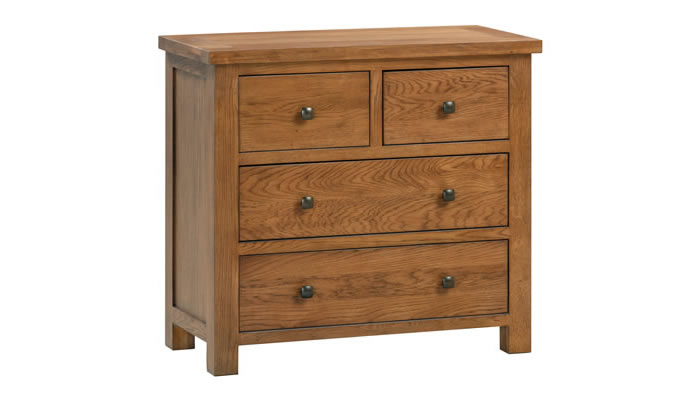 Signature Collection Dorridge Rustic Oak Bedroom 2 Over 2 Chest