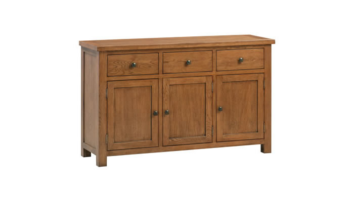 Signature Collection Dorridge Rustic Oak 3 Door Sideboard