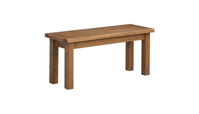 Signature Collection Dorridge Rustic Oak Bench 104cm