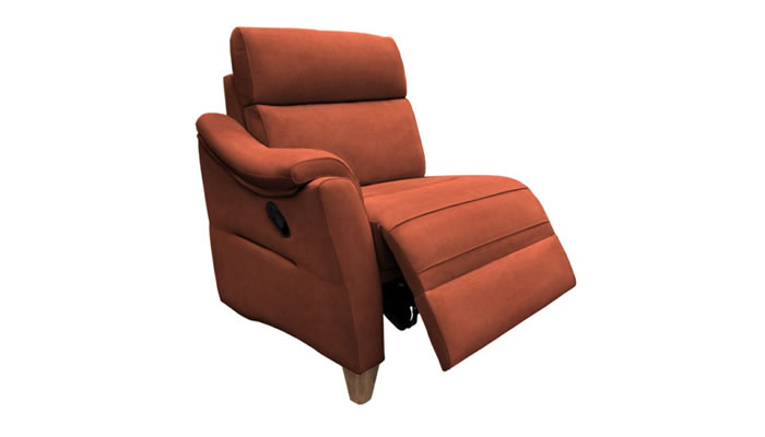 G Plan Hurst Fabric End Unit Manual Recliner Large