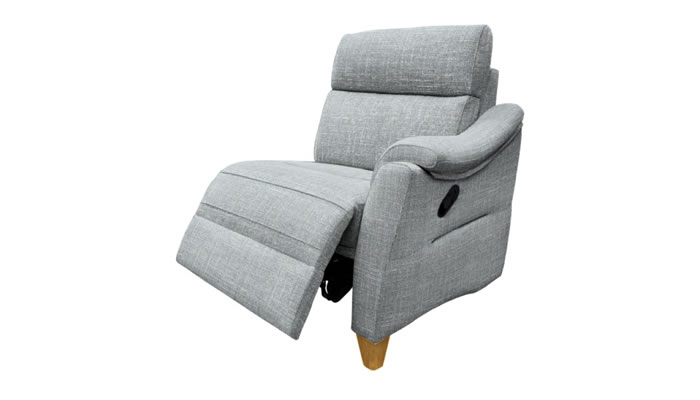 G Plan Hurst Fabric End Unit Manual Recliner Large