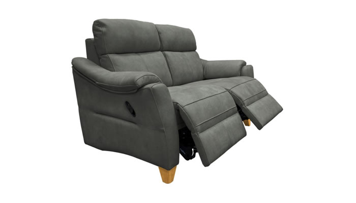 G Plan Hurst Leather Small Manual Double Recliner