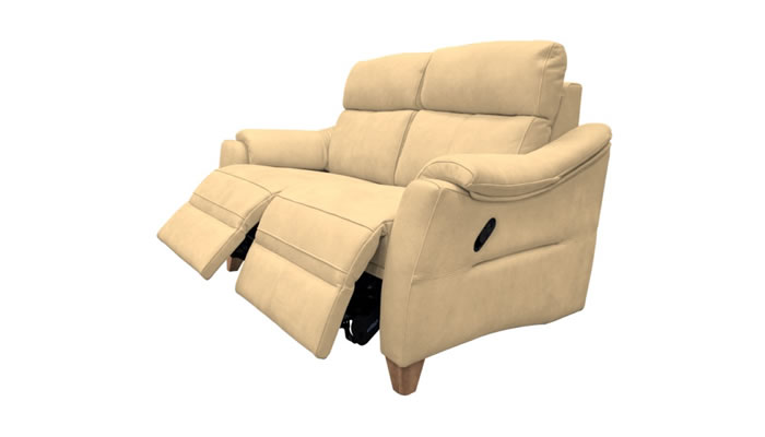 G Plan Hurst Leather Small Manual Double Recliner