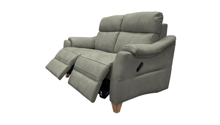 G Plan Hurst Leather Small Power Double Recliner