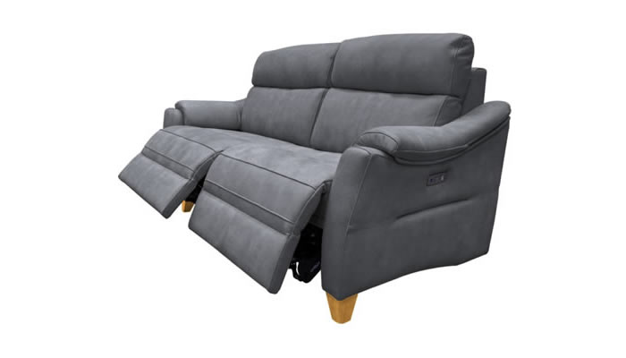 G Plan Hurst Leather Large Manual Double Recliner