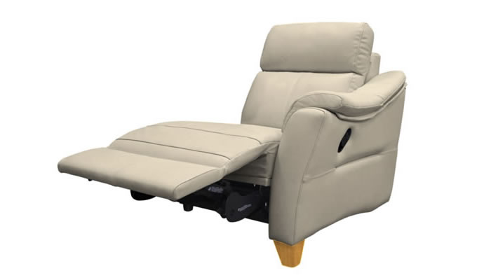 G Plan Hurst Leather Small Power Recliner Unit