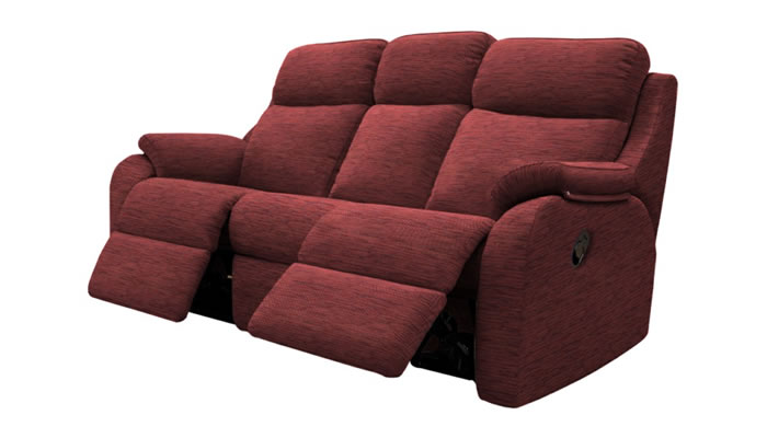 G Plan Kingsbury Fabric 3 Seater Manual DBL Recliner