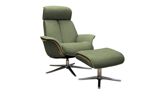 G Plan Lund Fabric Chair & Stool Light Veneered Upholstered Sides & Stool