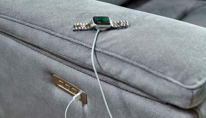 G Plan Harper Leather Large Sofa Power Double Recliner