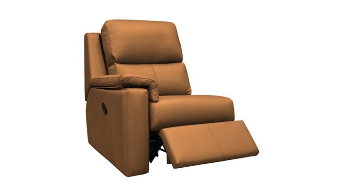 G Plan Harper Leather End Module Manual Recliner