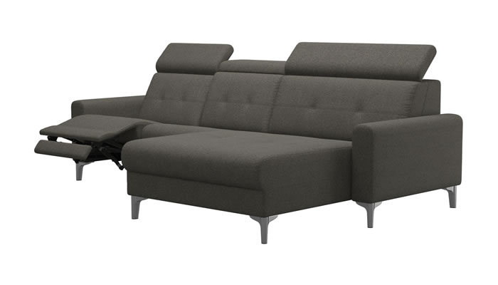 Stressless Anna A1 Fabric 3 Seater Power Recliner Long Seat