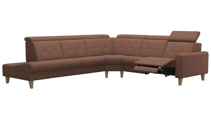Stressless Anna A1 Fabric Corner Sofa Power Recliner End Back