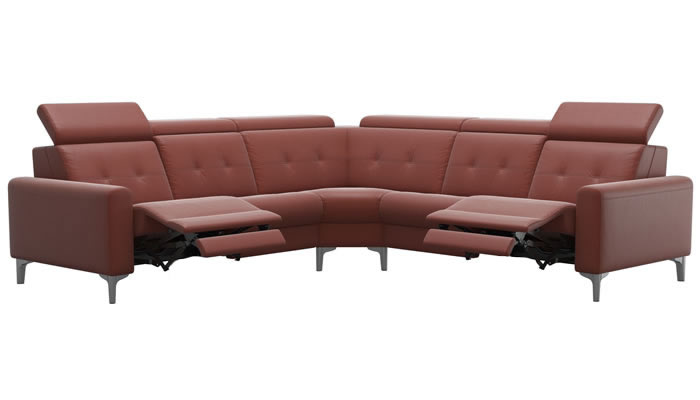 Stressless Anna A1 Leather Corner Sofa Power Recliners