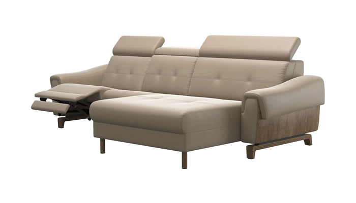 Stressless Anna A3 Leather 3 Seater Sofa Long Seat Power Recliner