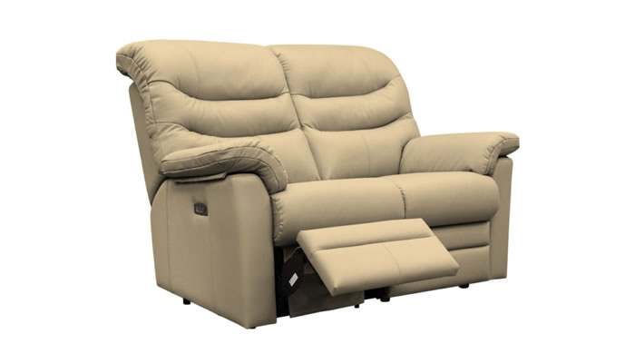 G Plan Ledbury Leather 2 Seater Power Single Recliner Headrest & Lumbar