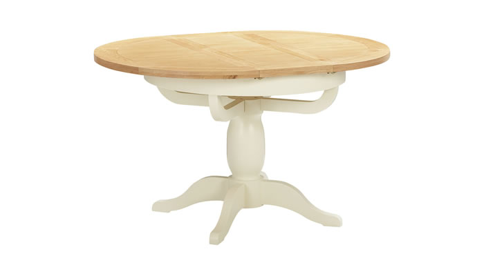 Signature Collection Digbeth Painted Round Extending Pedestal Dining Table