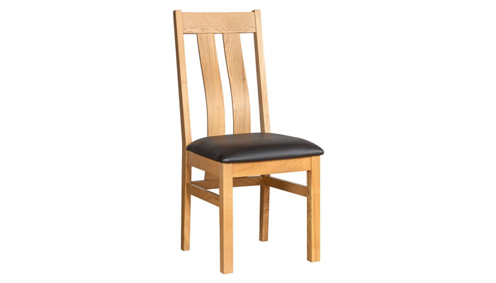 Signature Collection New York Arizona Chair Dark Brown PU Seat Pad