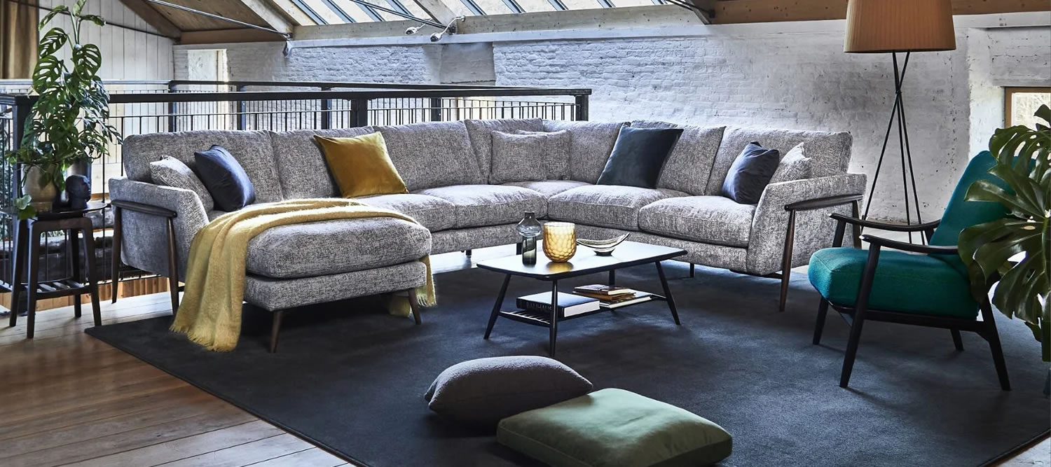 Ercol Forli Corner Sofa Roomset