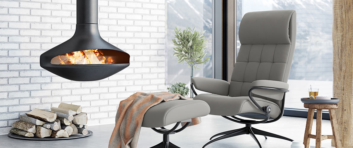 Stressless London Swivel Recliner High Back Star Base